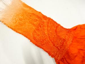 正絹　絞り　帯揚げ